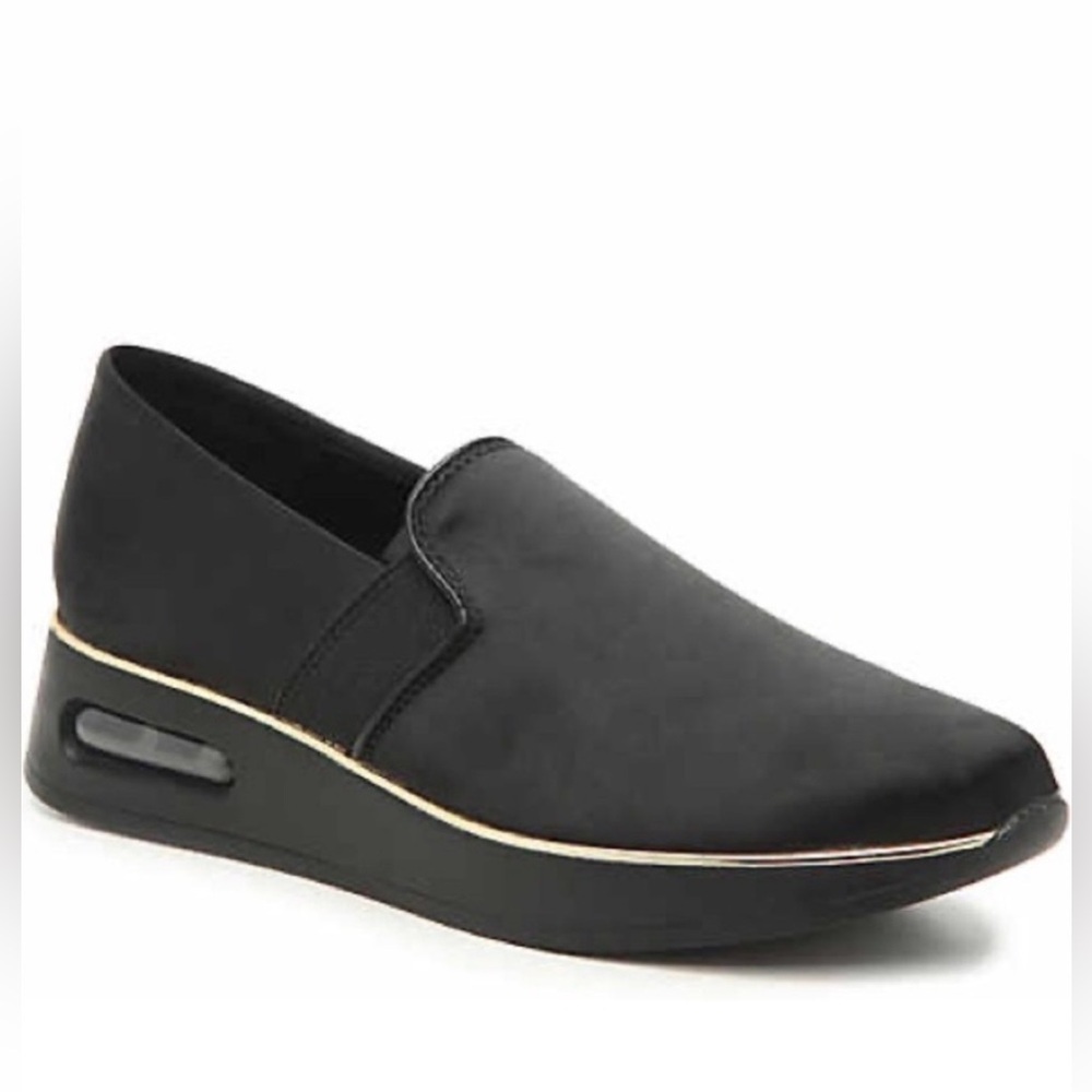 Karl Lagerfeld Women’s Black Satin Platform Shoes- Size 10